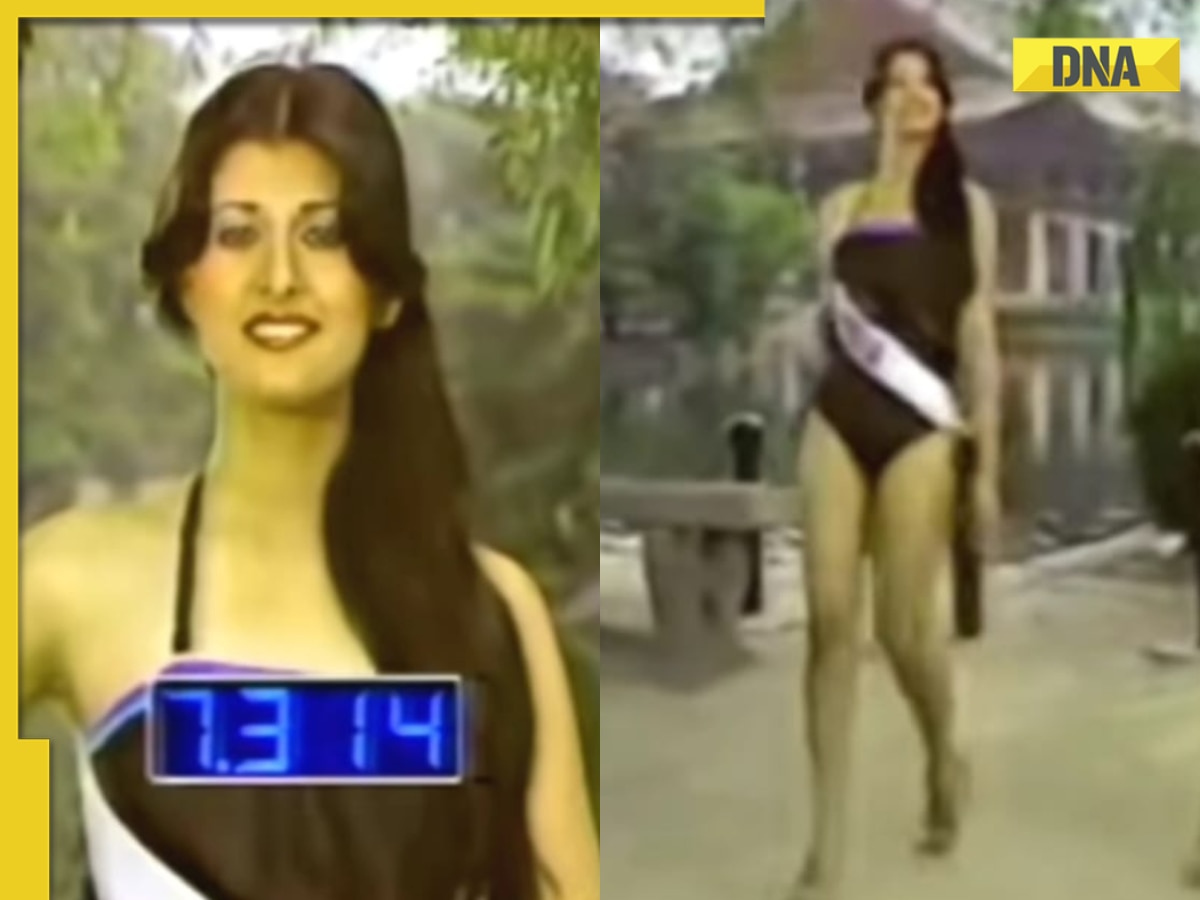 Salman Video Sex - Sangeeta Bijlani stuns in sexy black monokini in viral video from Miss  Universe 1980, fans say 'Salman was a lucky man'