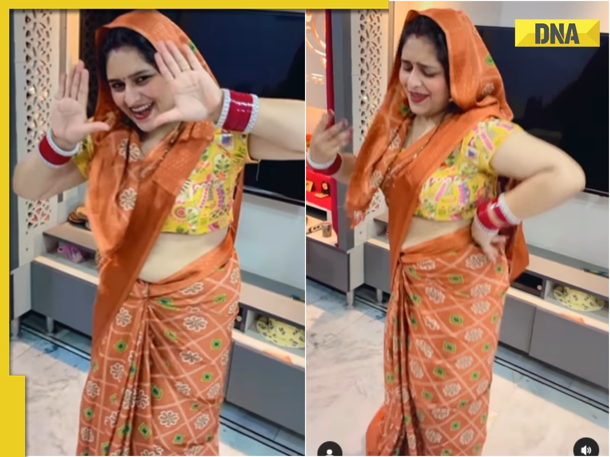 Viral video: Newly-married woman in saree mesmerizes with Rajasthani dance,  wins hearts