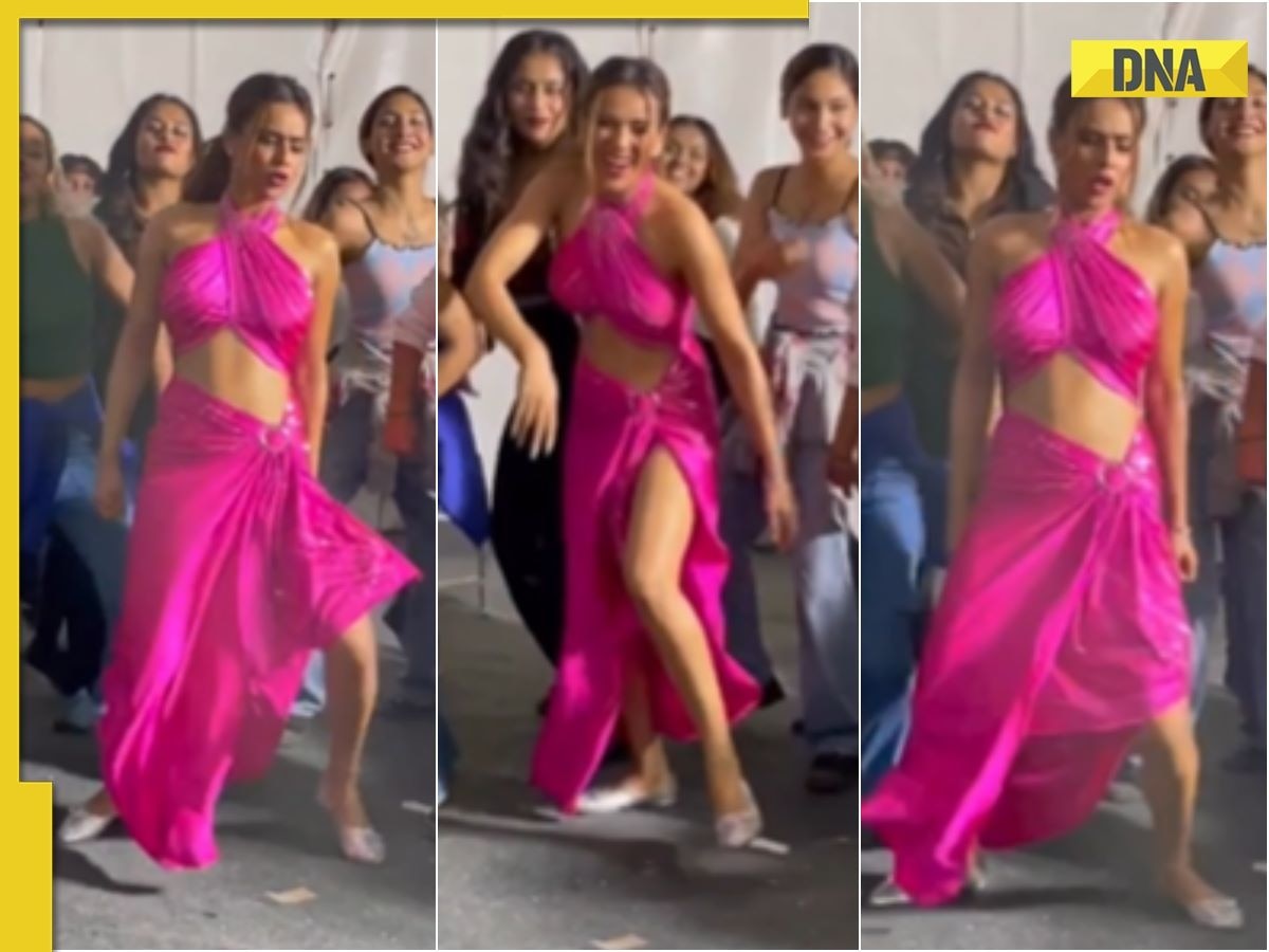 1200px x 900px - Viral video: Nia Sharma's sexy dance in pink bralette, thigh-high slit  dress breaks the internet, watch