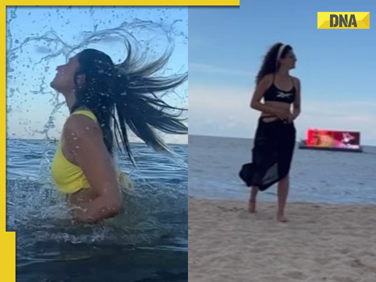 Tapsee Pannu Sexs Video - Viral video: Taapsee Pannu sets internet ablaze with hot bikini looks from  Miami beach, watch