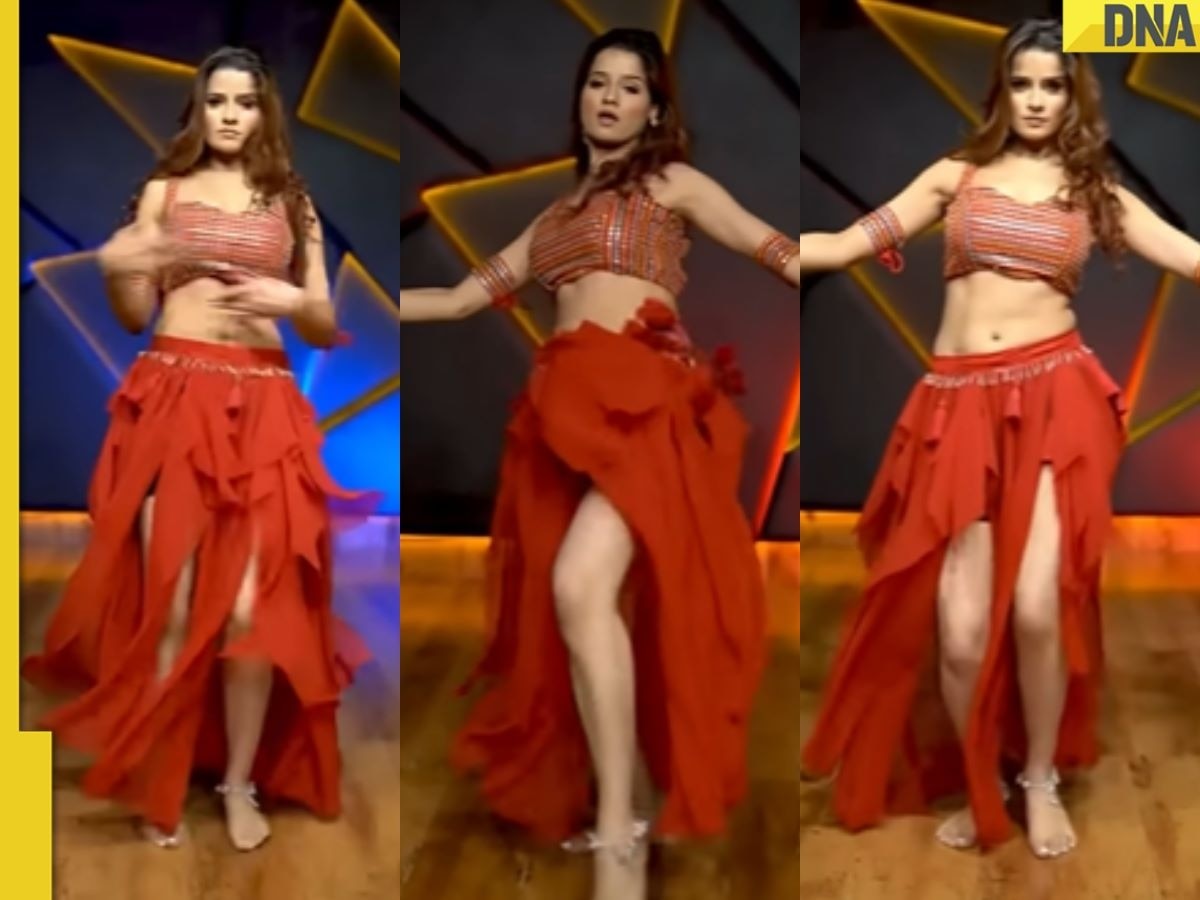 Hot Belly Dance Sex Sunny Leone Xxx - Viral video: Desi girl's sexy dance on Laila Main Laila in thigh-high slit  dress burns the internet, watch