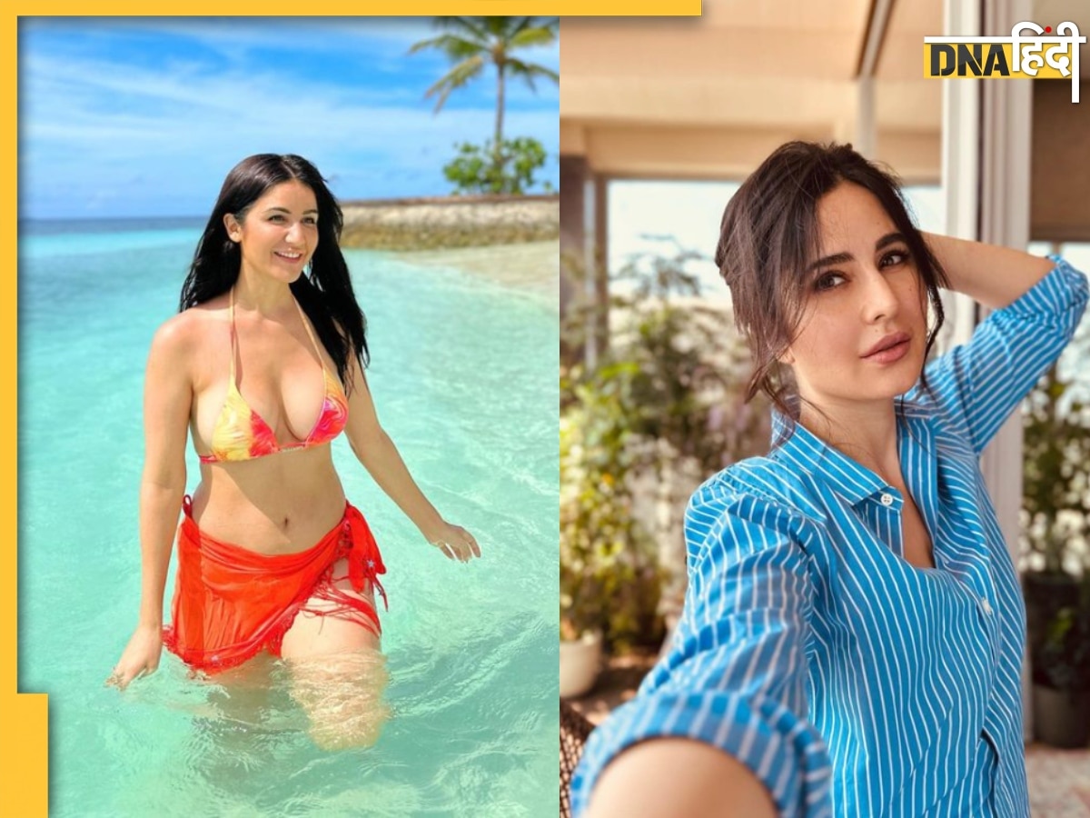 Katrina Kaif की हमशक्ल ने दिए ऑरेंज बिकिनी में कातिल पोज, देखें समंदर में कराया फोटोशूट