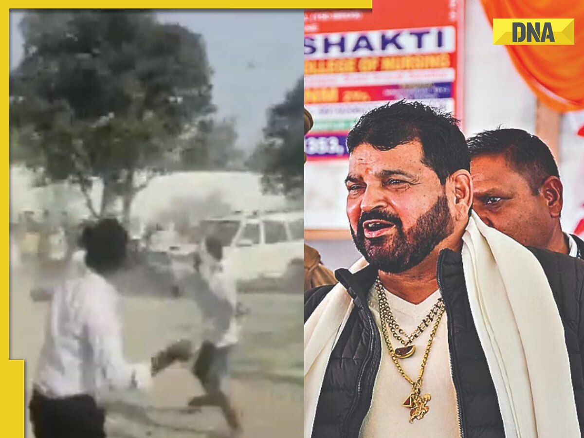 Watch: Stones pelted at Brij Bhushan Singh's event in UP amid wrestlers' protest row, viral video