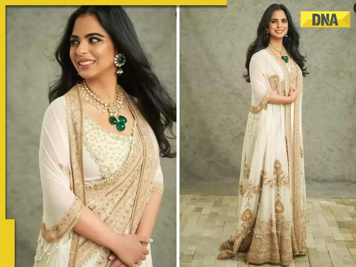 Isha Ambani borrowed Nita Ambani's diamond emerald necklace at opening of NMACC 