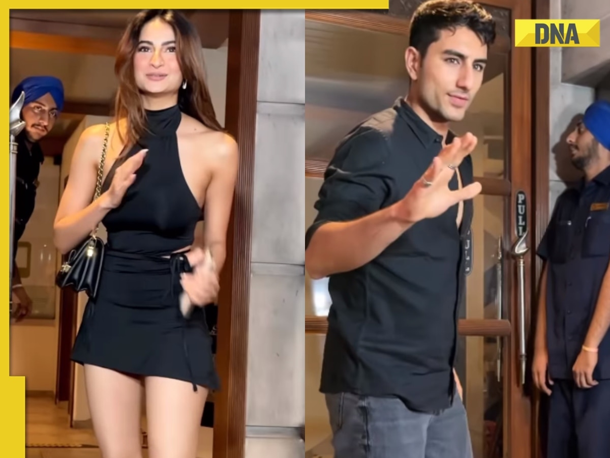 Viral video: Ibrahim Ali Khan and Palak Tiwari spotted arriving at same restaurant, spark dating rumours again, watch