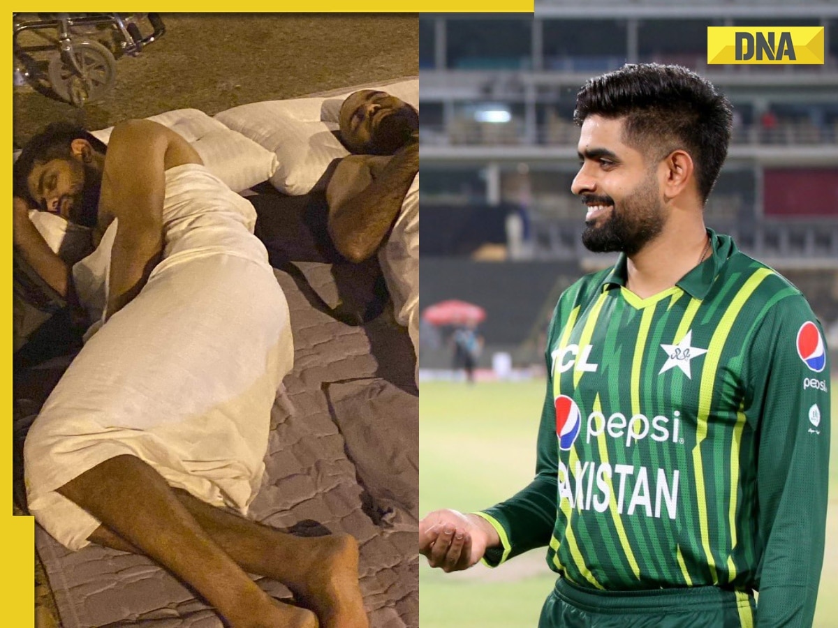 Babar Azam sleeps with common people under open sky at Muzdalifah while performing Hajj, viral pic