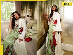 Sonam Kapoor represents India in Rohit Bal's floral print saree at UK PM Rishi Sunak's reception