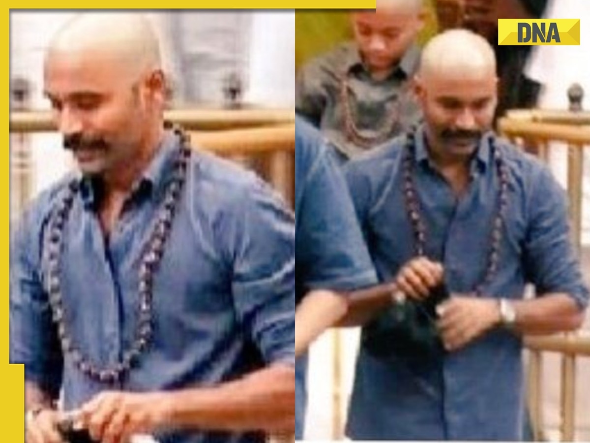 Dhanush leaves his fans amused with his bald look after his videos, photos from Tirupati temple go viral