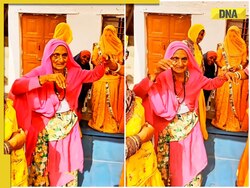 Elderly woman from Rajasthan performs Ghoomar dance with utmost grace, viral video impresses internet