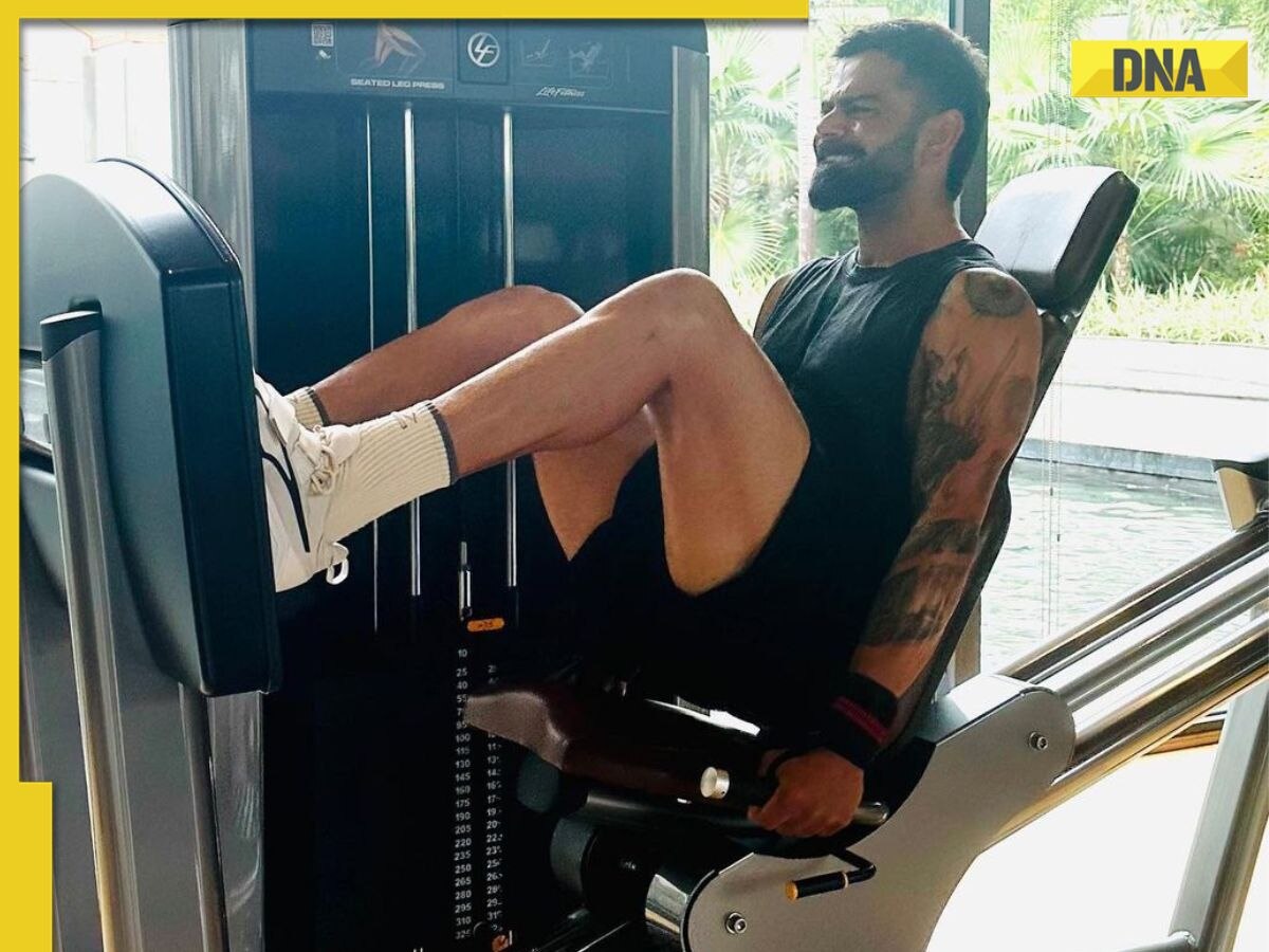 '8 years and counting': Virat Kohli sweats it out at gym ahead of Test series against West Indies - See pics