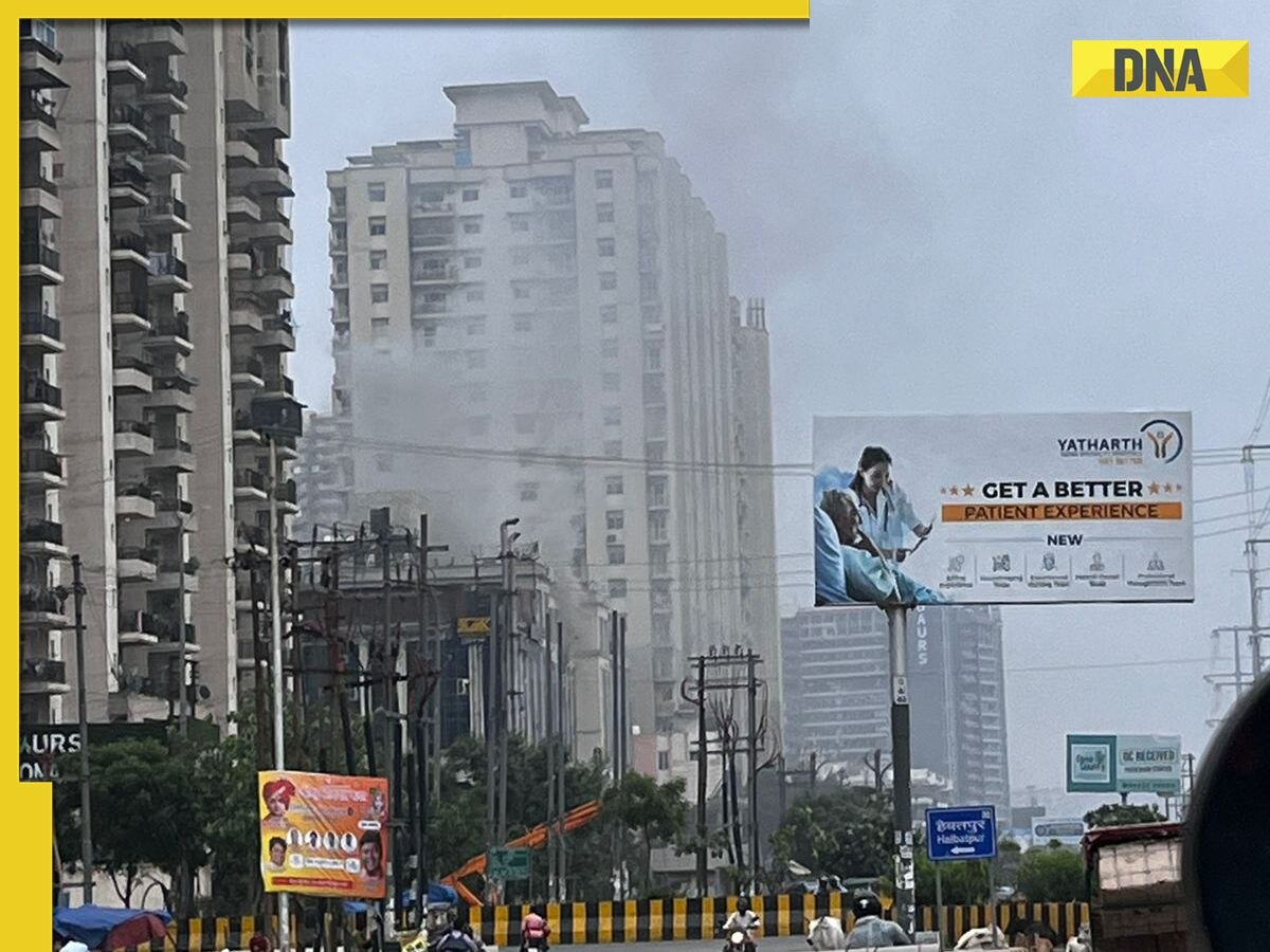 Fire breaks out at Galaxy Plaza in Greater Noida West, rescue operation underway