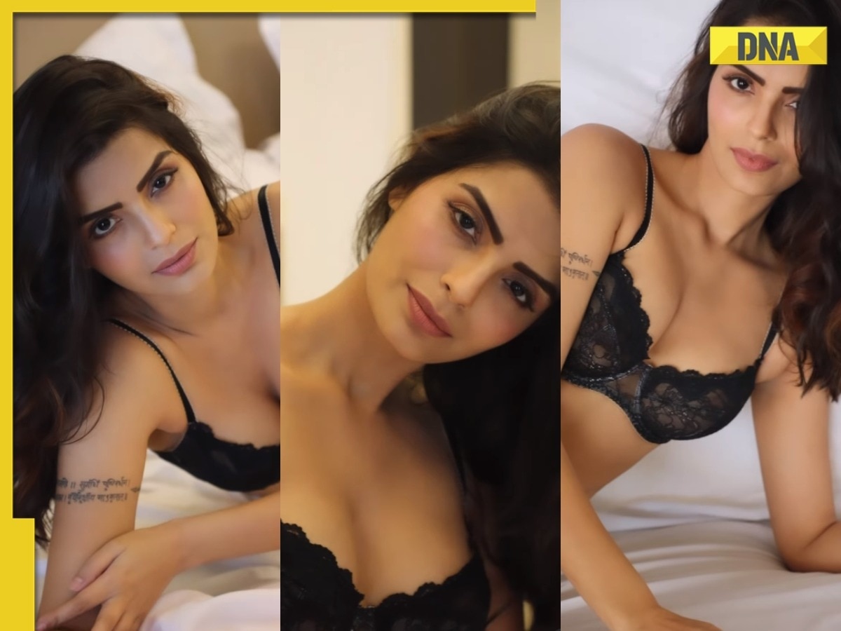 1200px x 900px - Viral video: Sonali Raut burns the internet in sexy lacy black bikini, watch