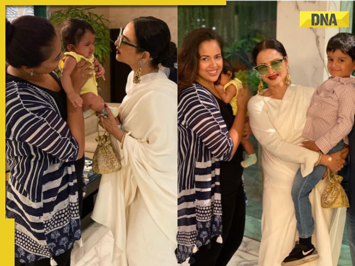 Sameera Reddy shares throwback pictures of her kids with Rekha, fans praise her for her 'motherly instincts'