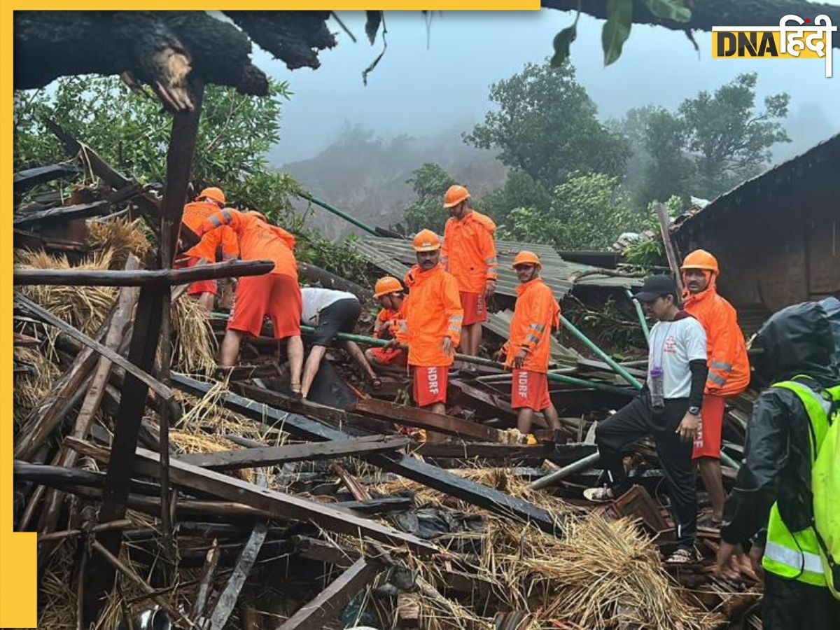 महाराष्ट्र के रायगढ़ में भूस्खलन से धंसा गांव, 5 की मौत, रेस्क्यू ऑपरेश के बीच लोगों से मिलने पहुंचे सीएम शिंदे