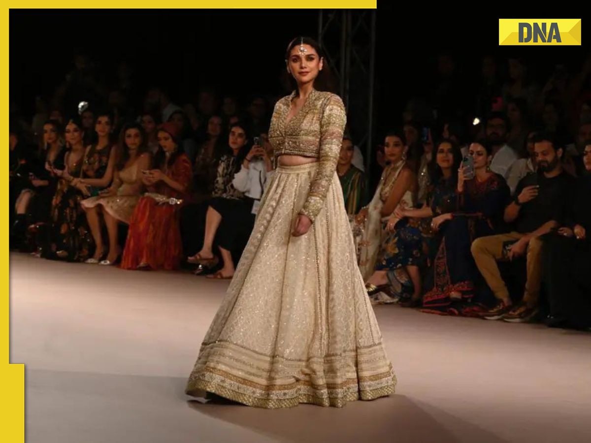 India Couture Week 2023: Aditi Rao Hydari dons Ivory lehenga as she turns showstopper for Ritu Kumar