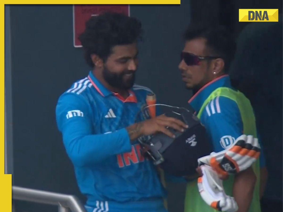 Watch: Yuzvendra Chahal gives death stare to Ravindra Jadeja, latter reacts with unexpected gesture