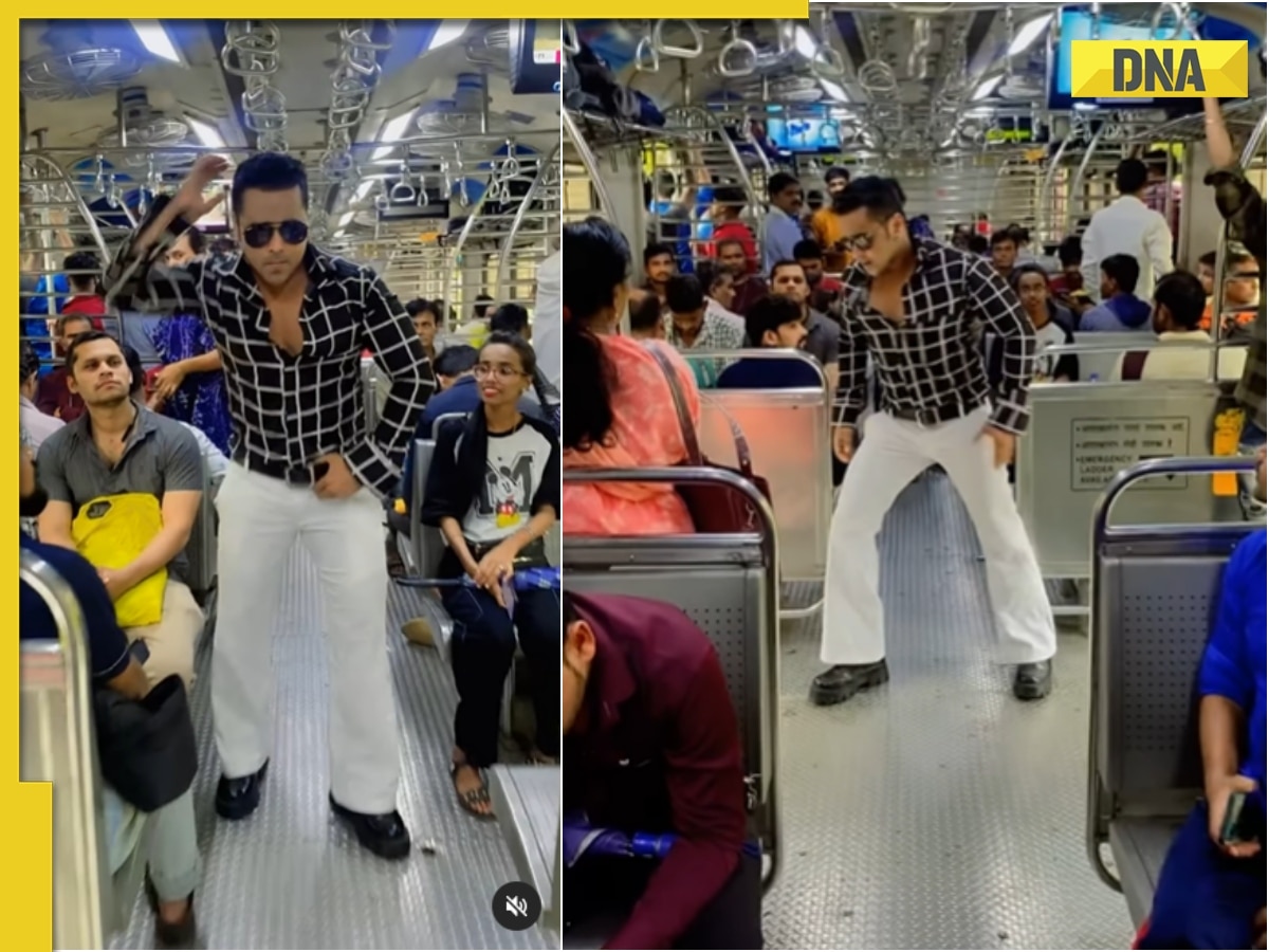 Viral video: Salman Khan's doppelganger dances inside crowded Mumbai local train, internet reacts