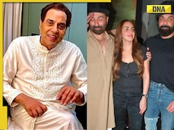 Dharmendra reacts emotionally after seeing Sunny Deol, Bobby Deol, Esha Deol together at Gadar 2 screening