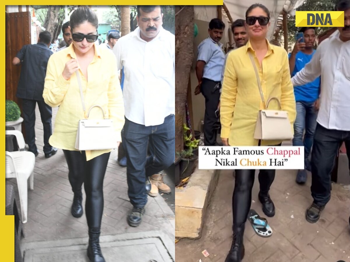 'Aapka famous chappal nikal...': Kareena Kapoor reacts after pap leaves his slipper in front of her, video goes viral