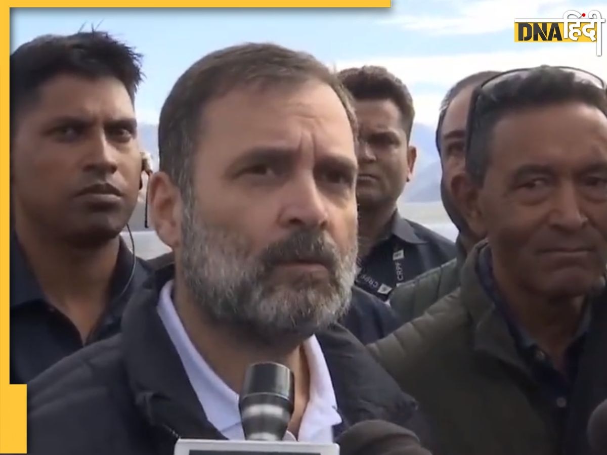 Rahul Gandhi at Pangong Tso: लद्दाख से राहुल गांधी का बड़ा आरोप, 'लोग बता रहे हैं, चीन ने कब्जा ली है जमीन'