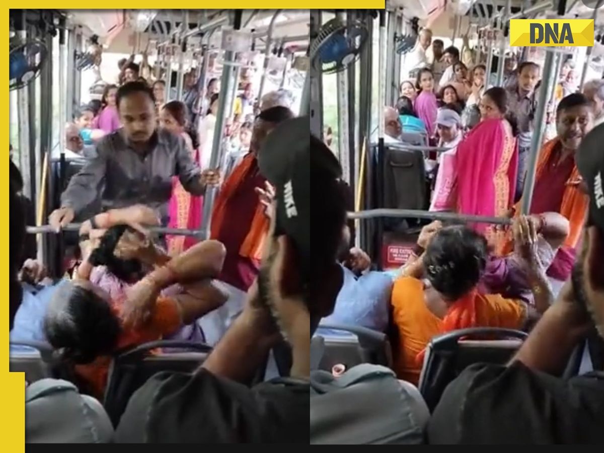 Viral video: Ugly fight breaks out between women passengers over bus seat in Delhi, watch