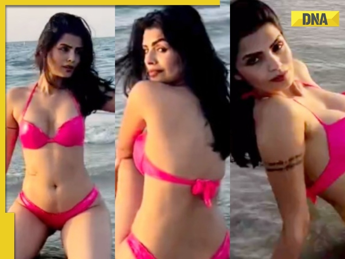 Viral video: Sonali Raut burns the internet in sexy pink bikini on a beach, watch