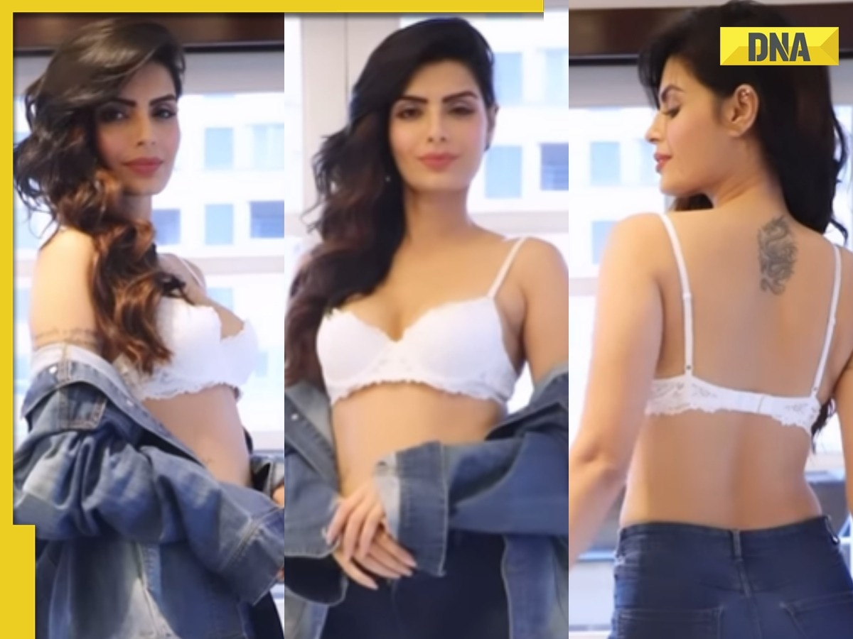 1200px x 900px - Viral video: Bigg Boss star Sonali Raut burns the internet in sexy  bralette, ripped denim jeans, watch