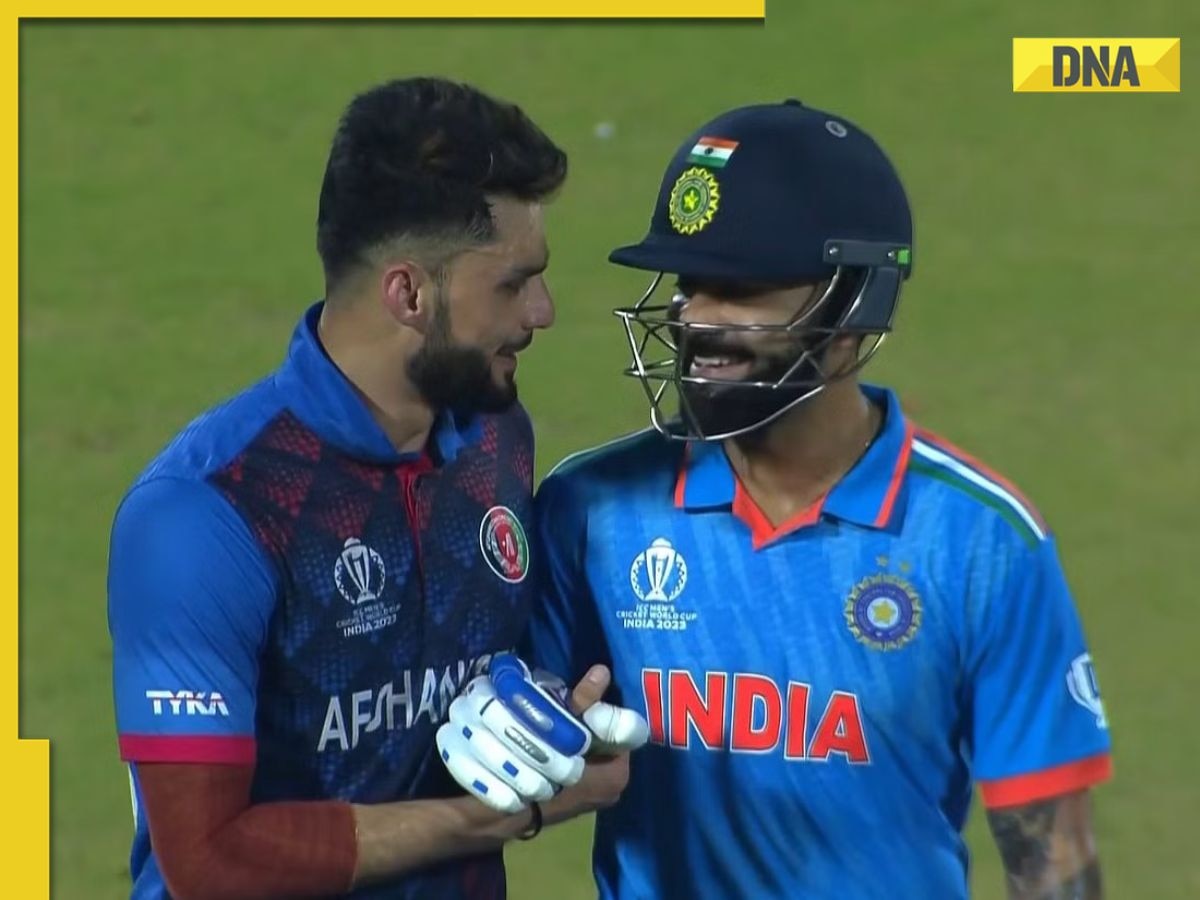 Viral Video: Virat Kohli, Naveen-ul-Haq settle their differences, shake hands and hug it out during IND vs AFG game 