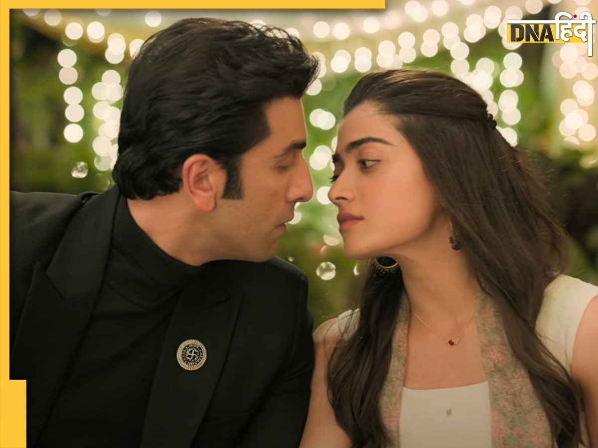 Ranbir Kapoor और Rashmika ने पूरी फैमिली के सामने दिया Kissing Scene, नए गाने में दिखी अनोखी शादी