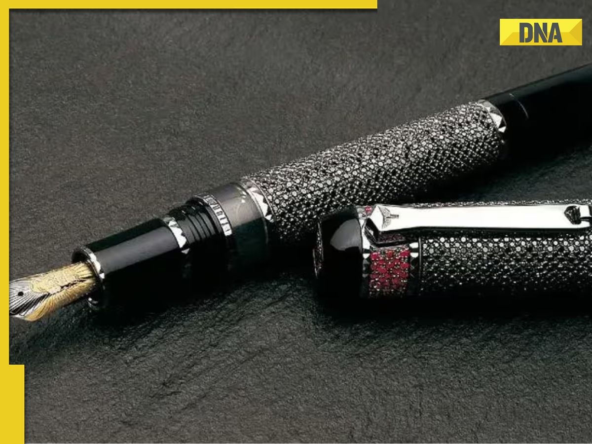 Take a look at the worlds most expensive pen - It costs $8 million and is  studded with black diamonds and rubies - Luxurylaunches