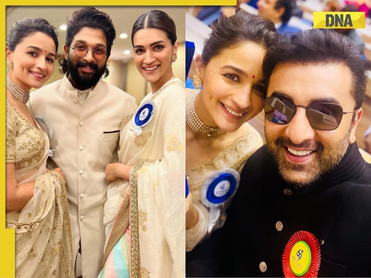 Alia Bhatt shares photos with Allu Arjun, Kriti Sanon from National Awards ceremony, calls it 'memory for life'