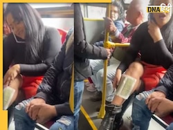 बस में यात्रियों के बीच बैठ वैक्सिंग करने लगी महिला, देखें वायरल वीडियो 