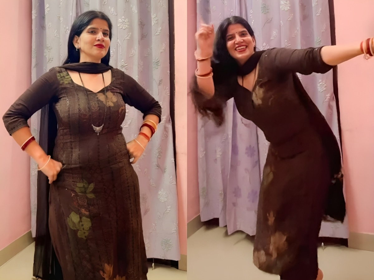 Viral Video Salwar Suit Clad Woman Wows Internet With Sizzling Dance To Haryanvi Song 