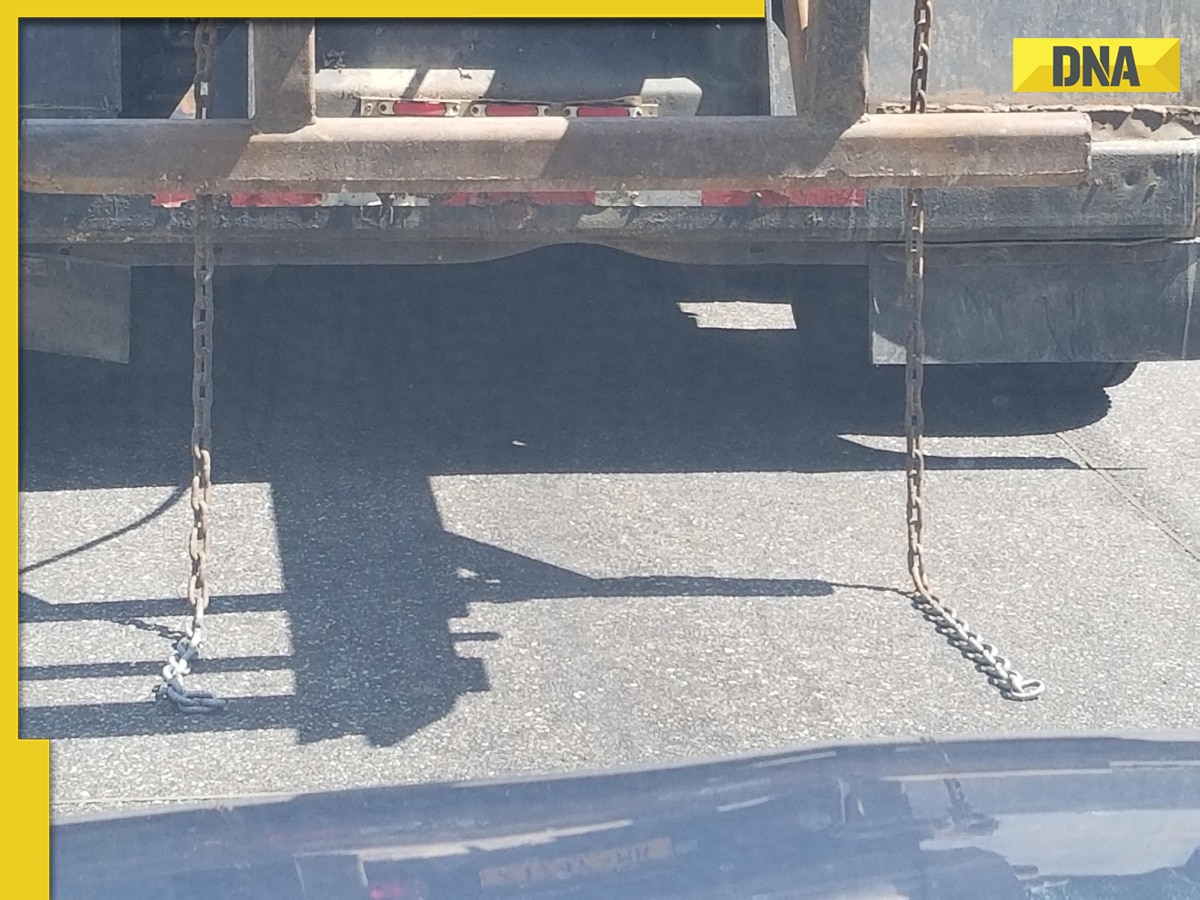 Ever noticed iron chain behind trucks? Here's the reason behind it