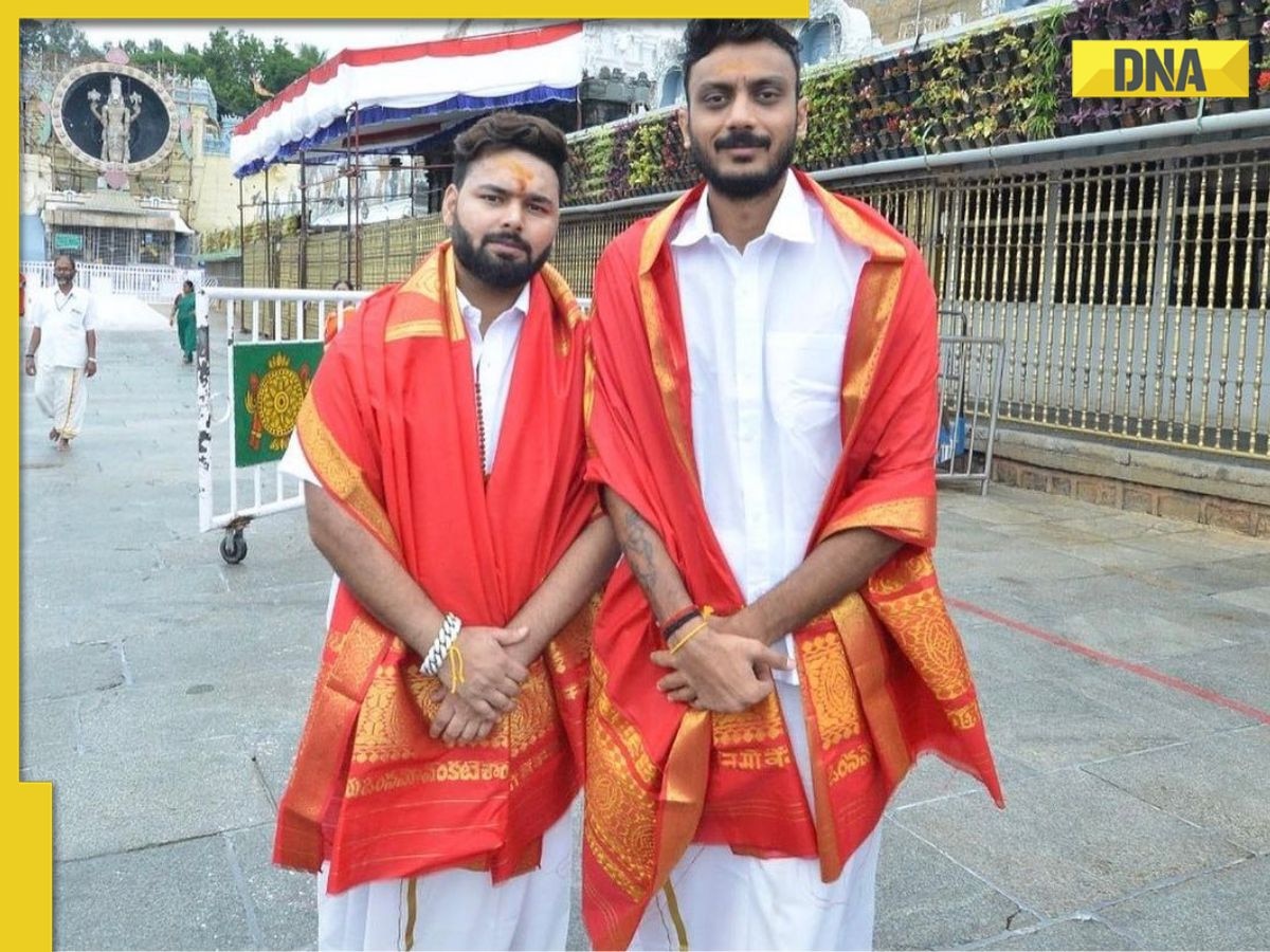 Watch: Rishabh Pant, Axar Patel seek blessings at Tirupati Balaji temple