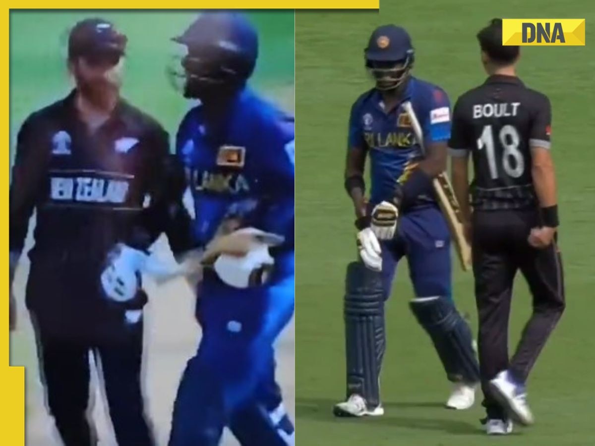 NZ vs SL: Kane Williamson, Trent Boult playfully tease Angelo Mathews over his 'timed out' dismissal - Watch