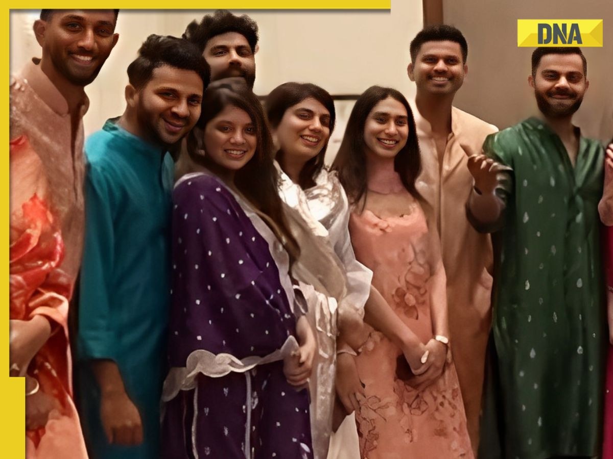 Shreyas Iyer spotted with mystery girl at Team India's Diwali bash; netizens ask, 'Is that his girlfriend'