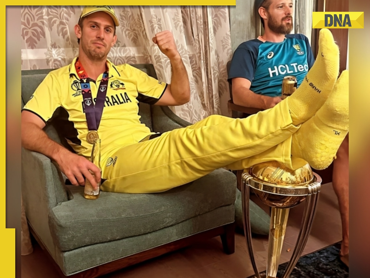 'Disrespectful': Australia's Mitchell Marsh rests feet on World Cup trophy, gets brutally trolled