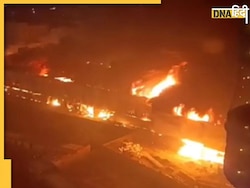 नोएडा सेक्टर 74 के बारात घर में लगी भीषण आग, लपटों की डरावनी तस्वीरें आईं सामने