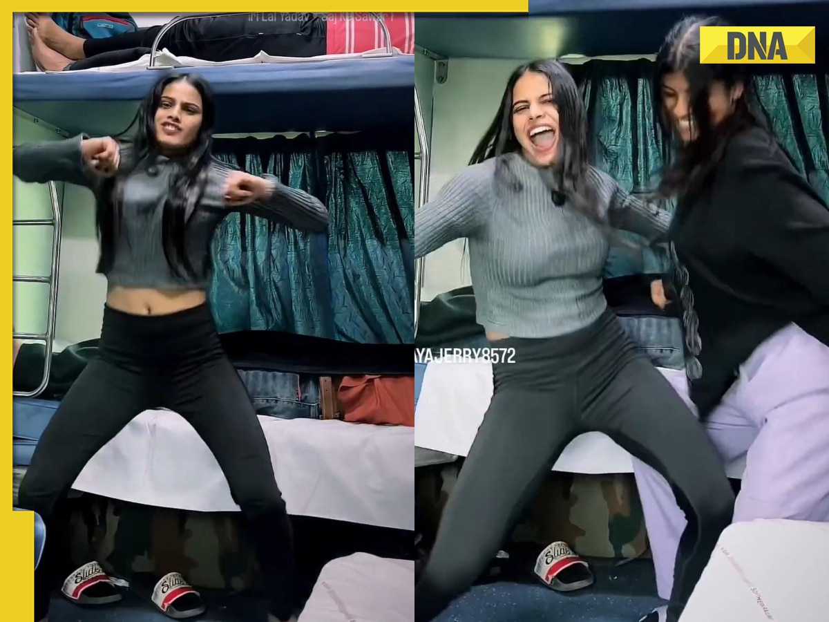 Viral video: Girls dance to Bhojpuri song inside moving train, internet says 'please stop'