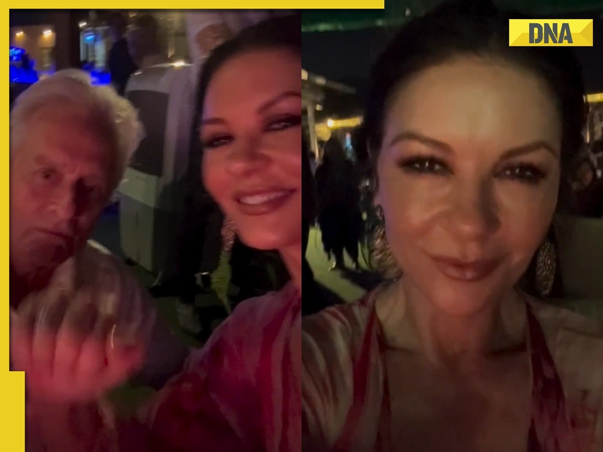 Catherine Zeta-Jones posts a new video with Michael Douglas from Goa:  'India, we love you!