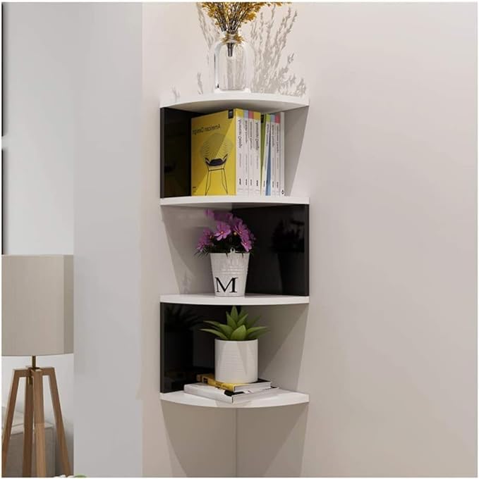 Maximise your space with stylish and versatile corner shelves on Amazon