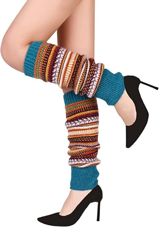 Knee Warmers Thermal Cashmere Leg Warmer Warm High Boot Knee Braces Leg - View #9