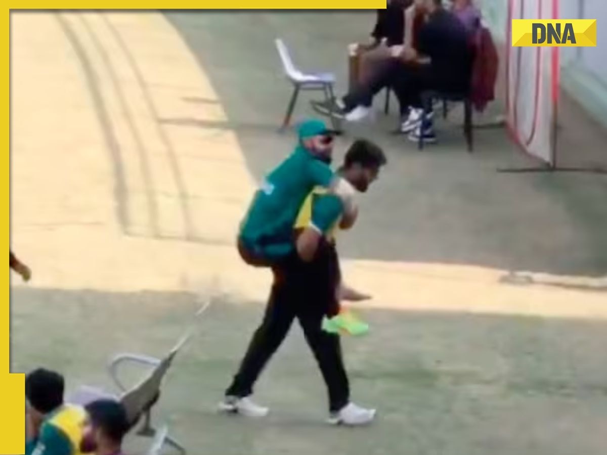 Watch: Shadab Khan's unusual exit after injury during National T20 Cup, fans ask 'koi stretcher nahi hai'