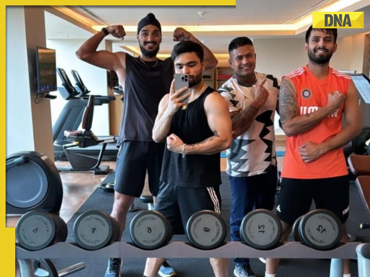 Indian cricketers Rinku Singh, Arshdeep, Jitesh Sharma flex muscles post gym workout, pics go viral