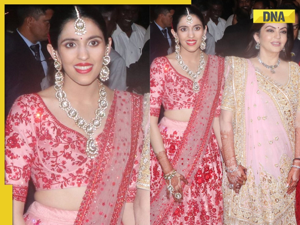 Details of Shloka Mehta's super expensive romantic lehenga that created a stir at Isha Ambani's reception