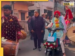 Viral Video: इलेक्ट्रिक बाइक से बारात लेकर पंहुचा दूल्हा, इको फ्रेंडली शादी बताने लगे लोग 