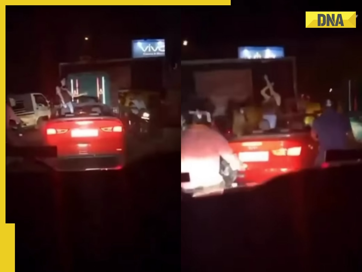 Delhi: Woman grooves in convertible car on busy road, video goes viral