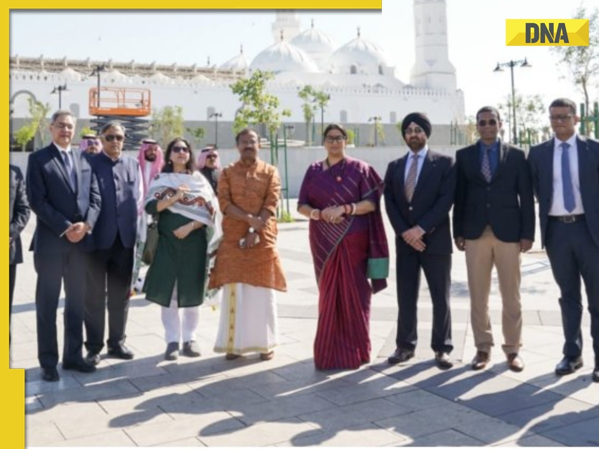 Union Minister Smriti Irani visits Madinah, meets Indian Haj volunteers, Umrah pilgrims