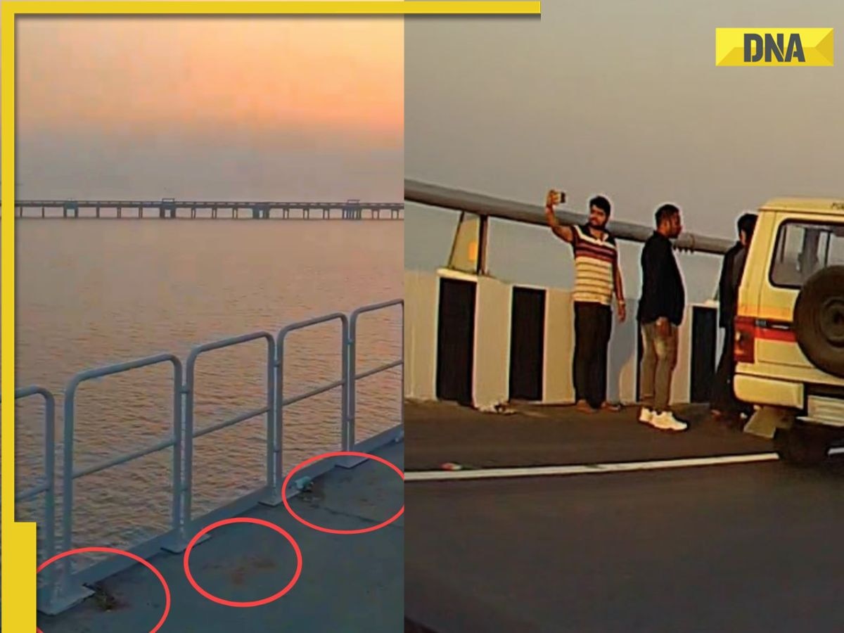 ‘Shameful’: Netizens react after photos of people spitting gutka on Mumbai Trans Harbour Link goes viral